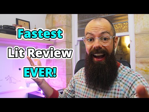 The fastest way to do your literature review [Do it in SECONDS]